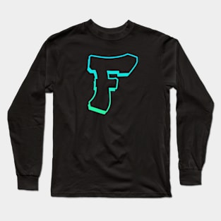 Letter F - Outline Long Sleeve T-Shirt